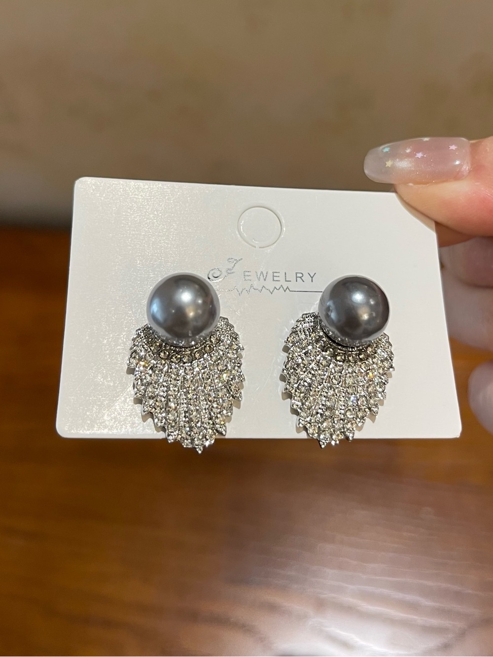 💖5 for $25😻 Elegant Faux Pearl and Crystal Drop Earrings - Unbranded